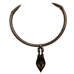 Valentino Garavani Tribal Mask Necklace New