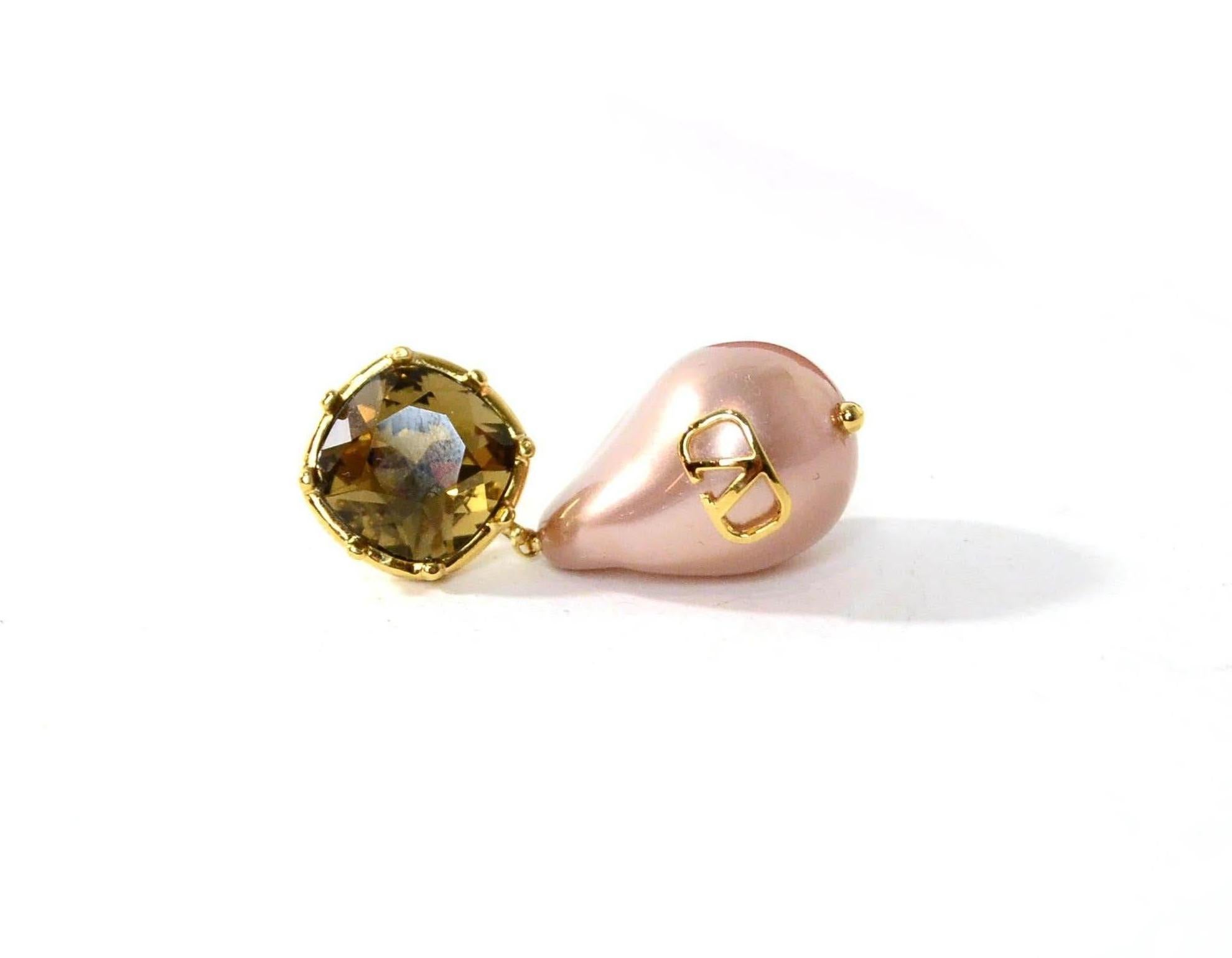 valentino pearl earrings