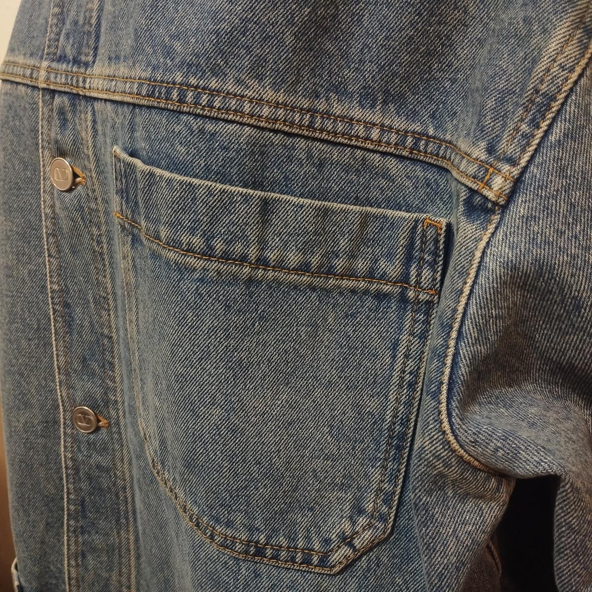 Valentino Garavani V Logo Denim Overshirt IT 52 / XL 1