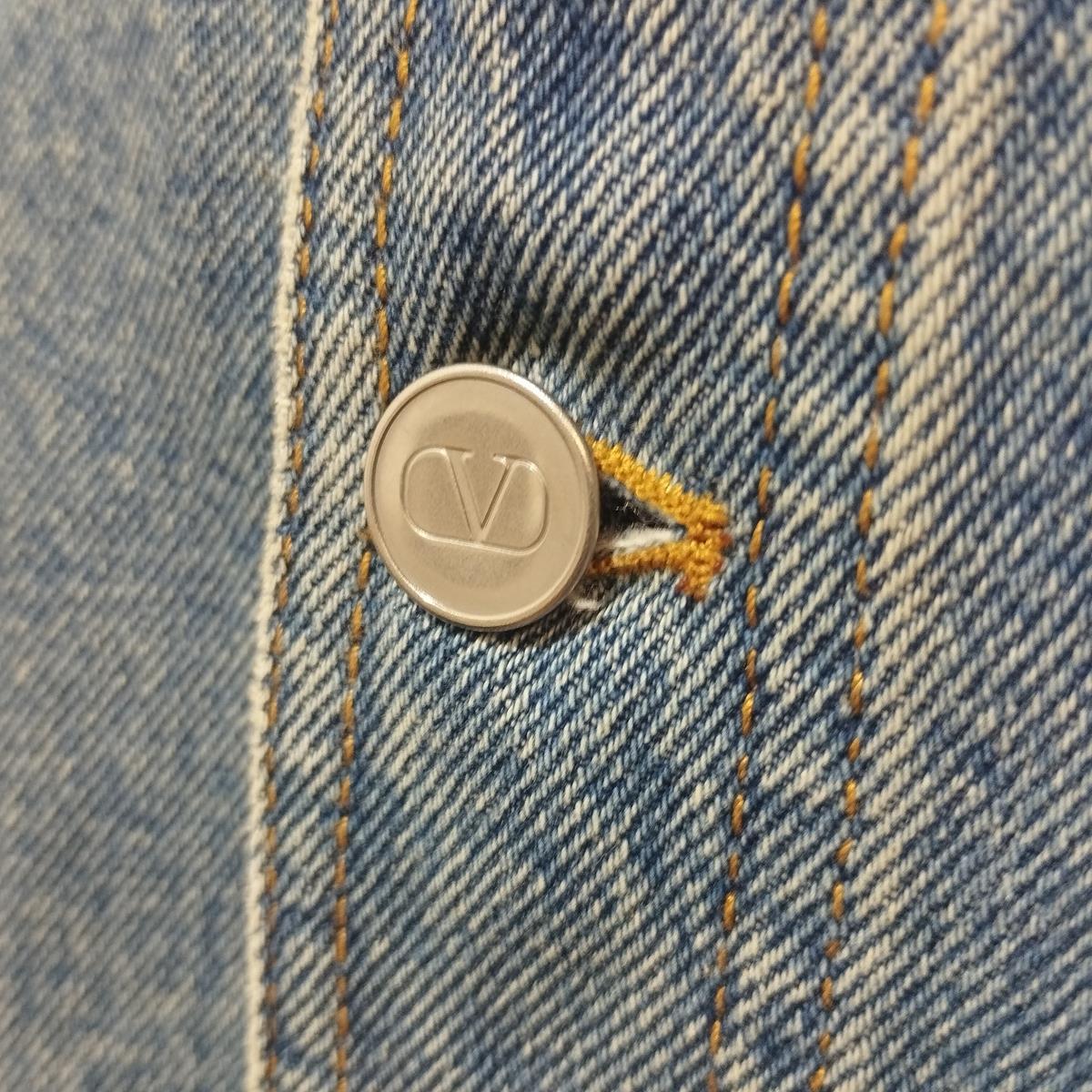 Valentino Garavani V Logo Denim Overshirt IT 52 / XL 2