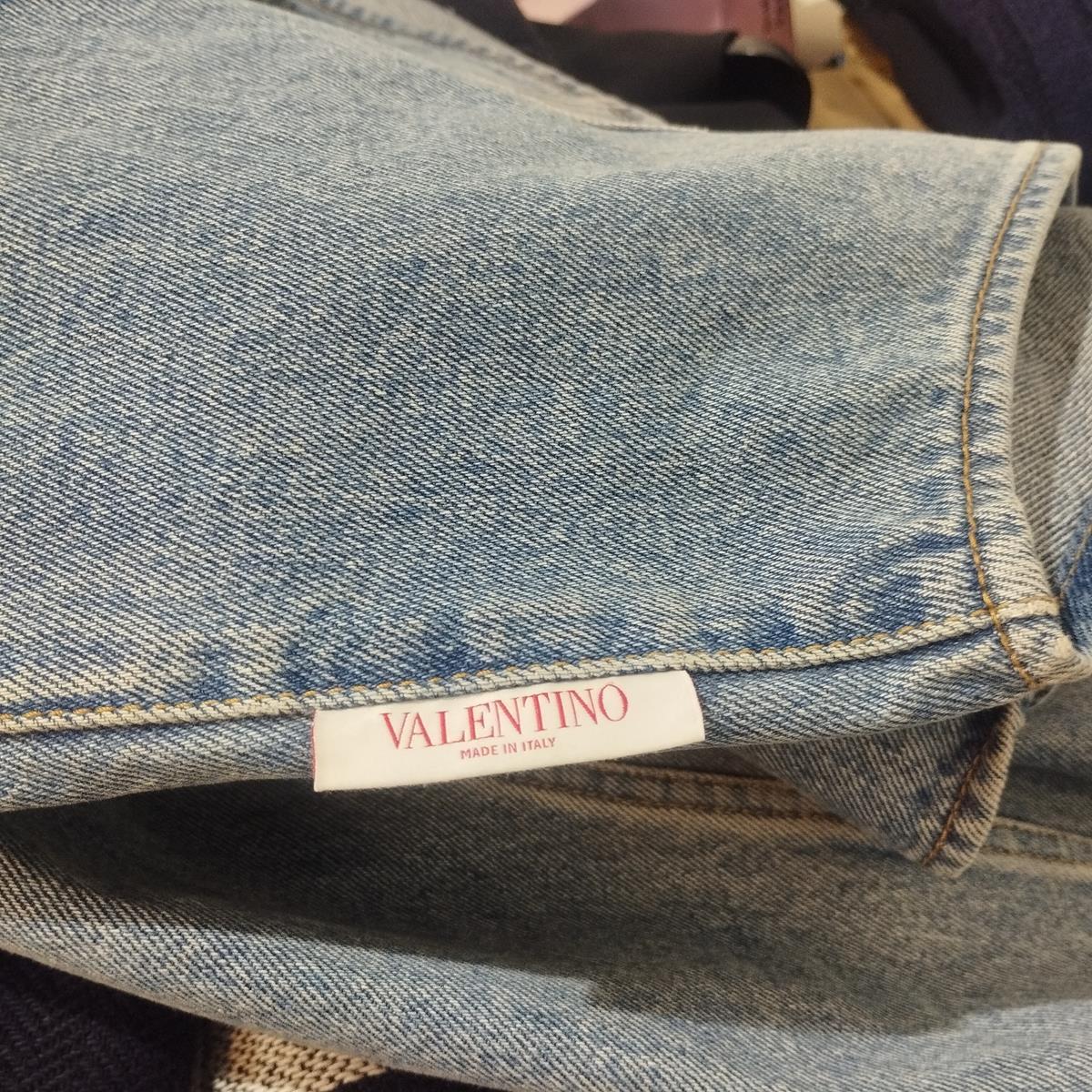 Valentino Garavani V Logo Denim Overshirt IT 52 / XL 4