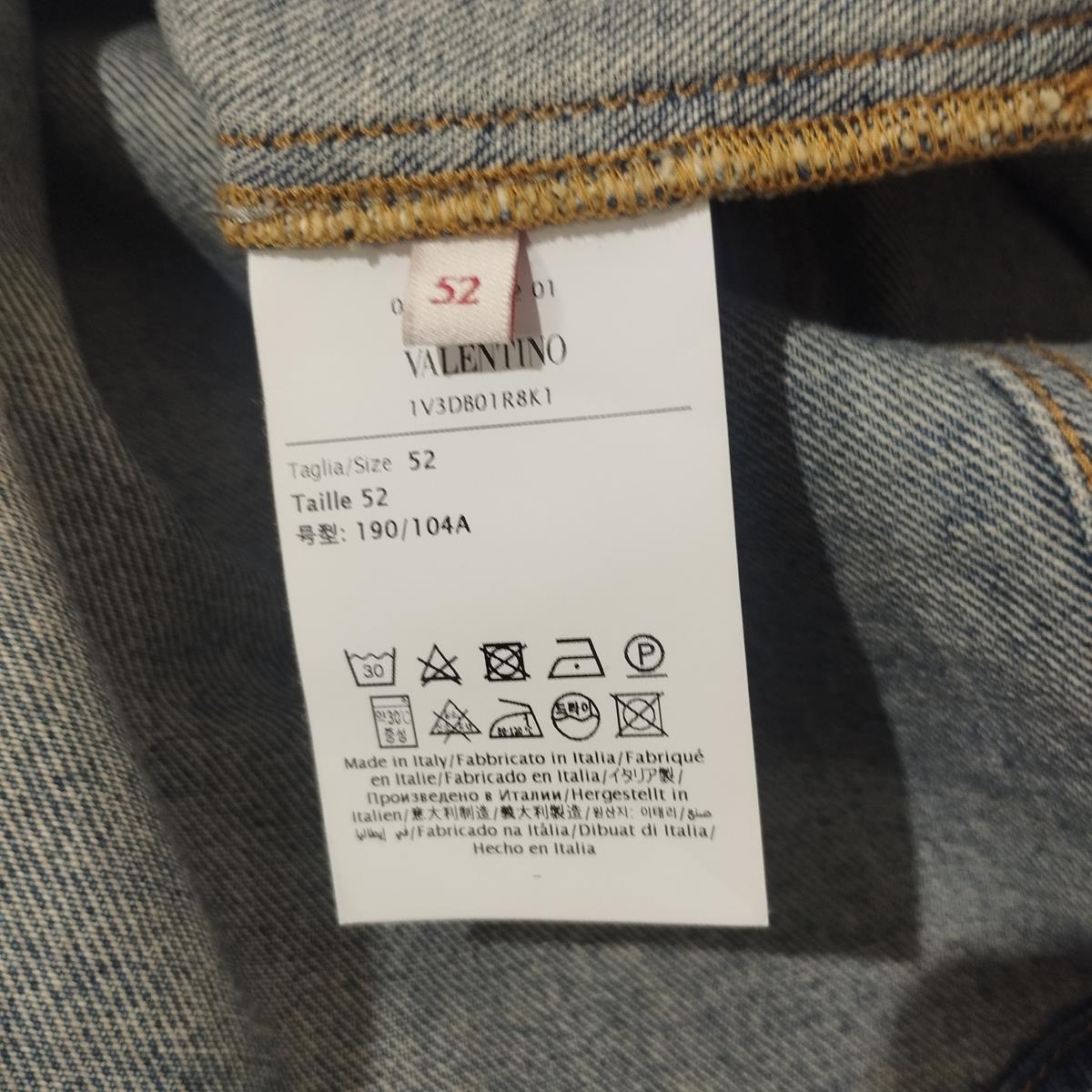 Valentino Garavani V Logo Denim Overshirt IT 52 / XL 5