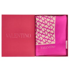 Valentino Garavani 'V' Logo 'Toile Iconographe' Silk Scarf