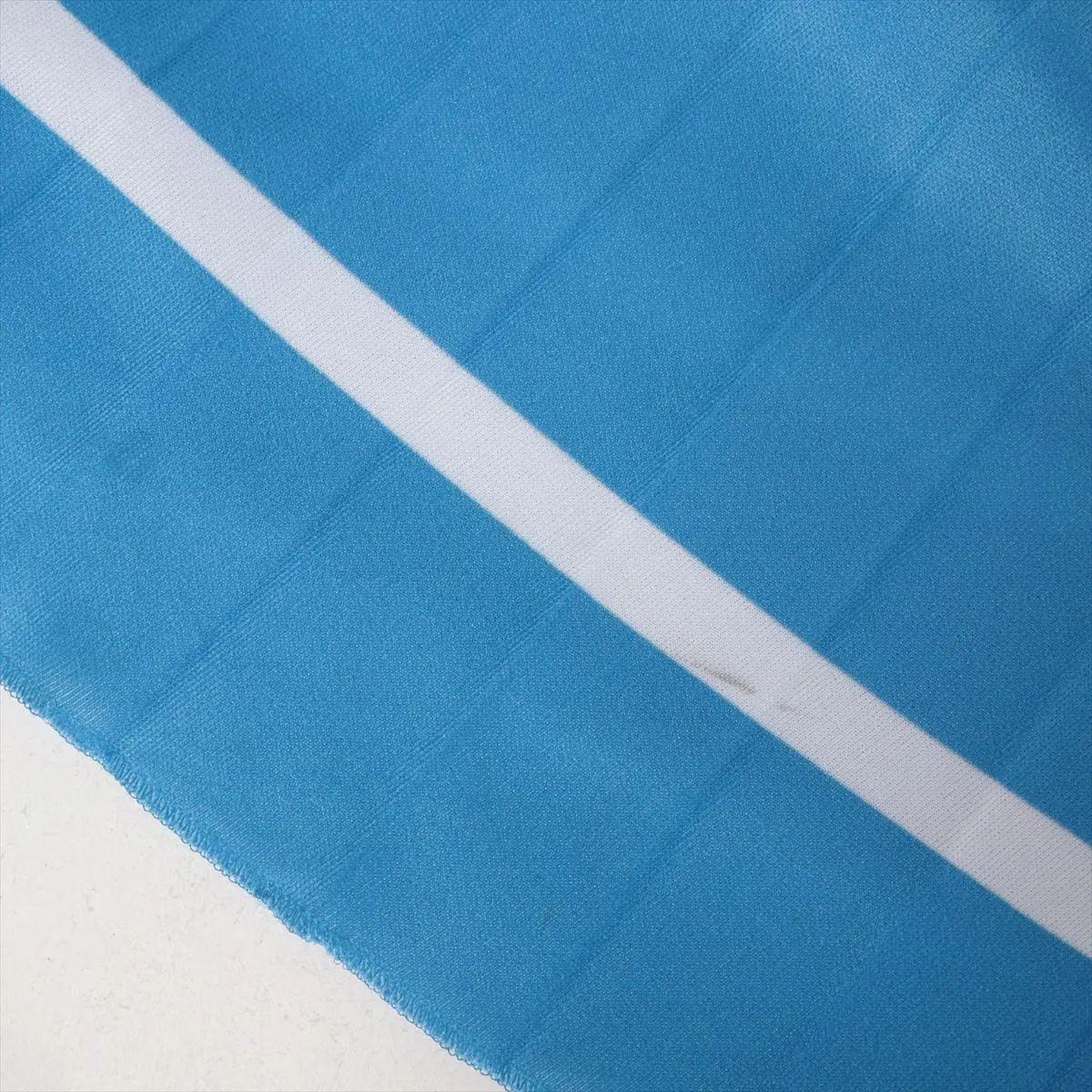 Valentino Garavani Valentino Jupe plissée en polyester à chevrons bleu en vente 9