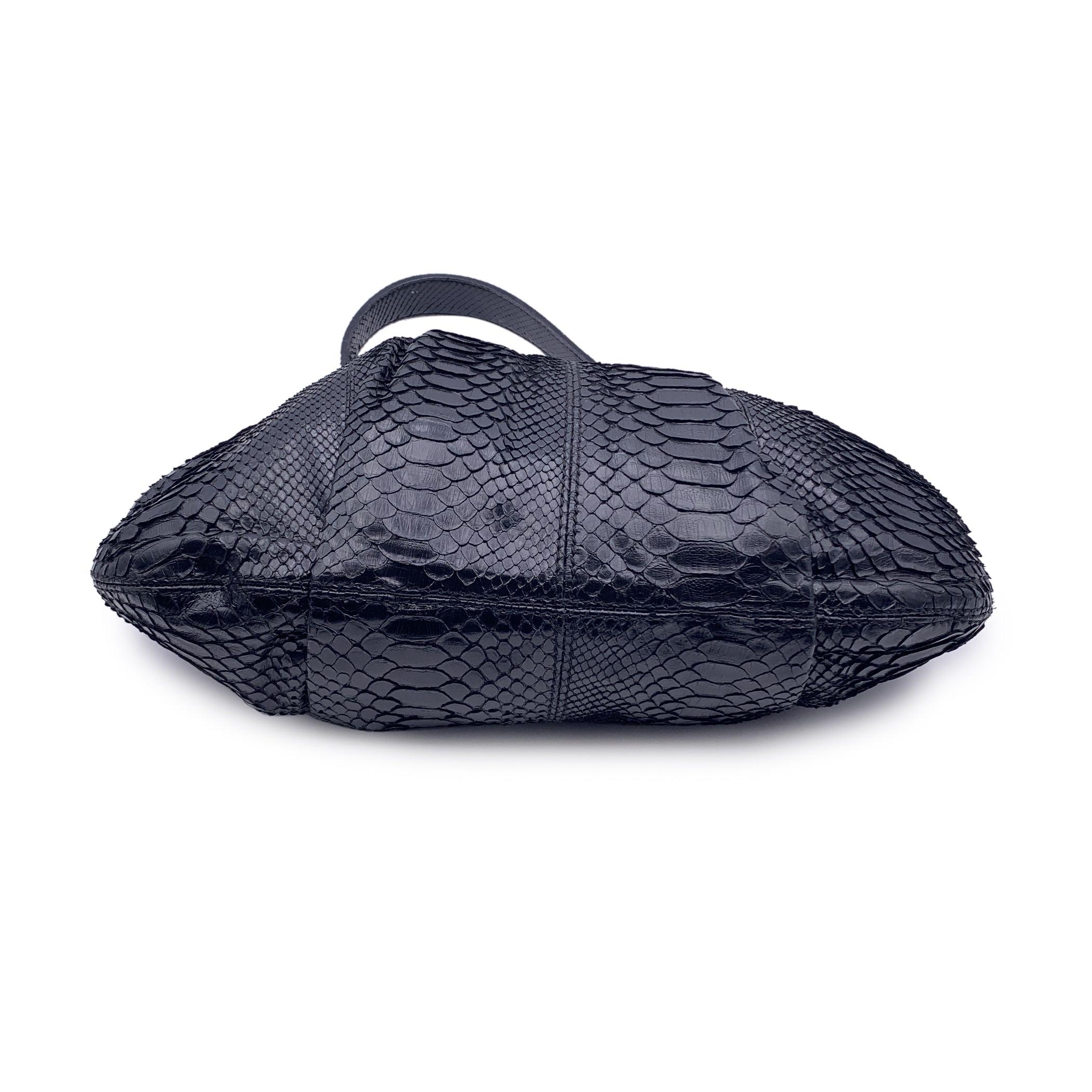 Women's Valentino Garavani Vintage Black Leather V Crystal Logo Large Tote For Sale