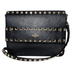 Valentino Garavani Vintage Small Rockstud Grainy Calf Crossbody