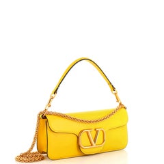 Valentino Garavani VLogo Loco Flap Shoulder Bag Leather Medium