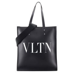 Valentino Garavani VLTN Rockstud Shopping Tote Printed Leather Tall