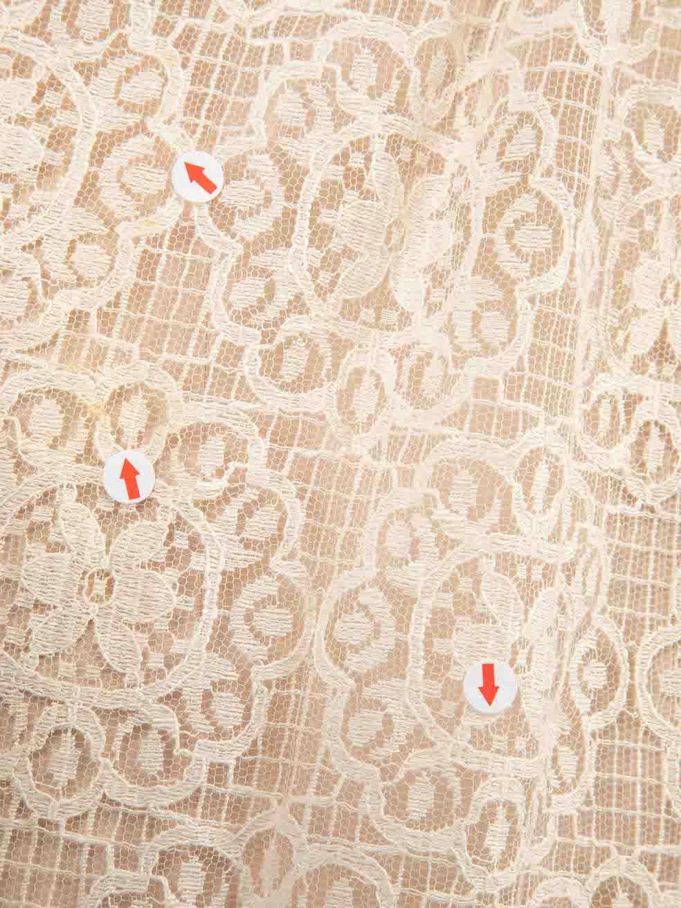 Women's Valentino Garavani White Lace Mini Skirt Size S