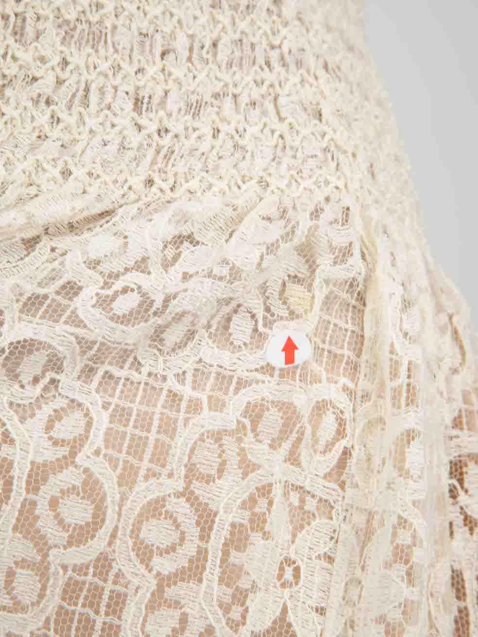Valentino Garavani White Lace Mini Skirt Size S 2