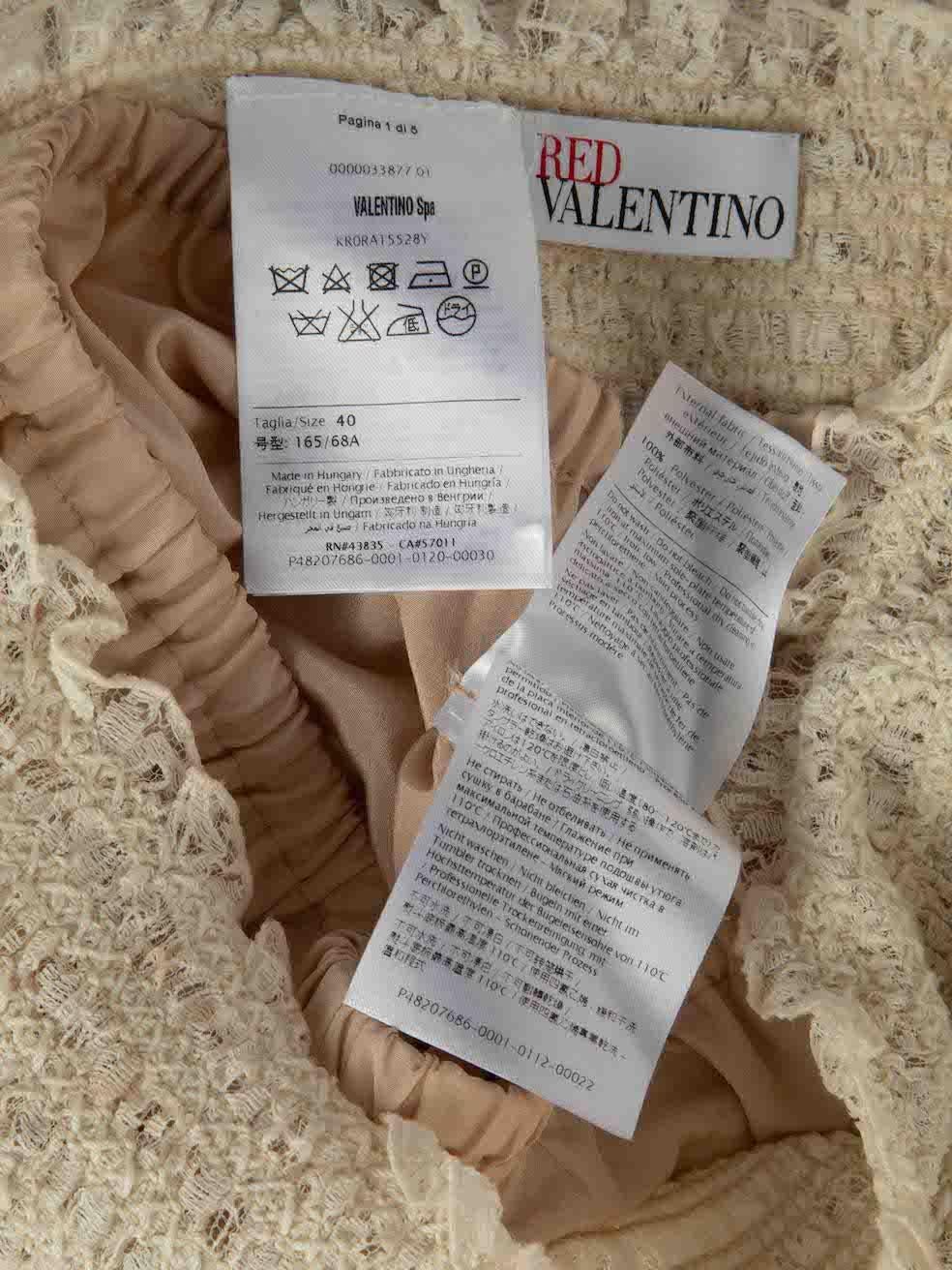 Valentino Garavani White Lace Mini Skirt Size S 4