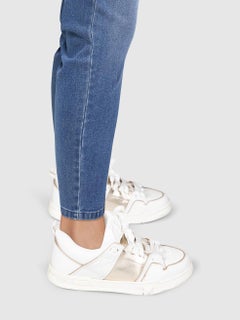 Valentino Garavani White Leather Open Skate Trainers Size IT 38