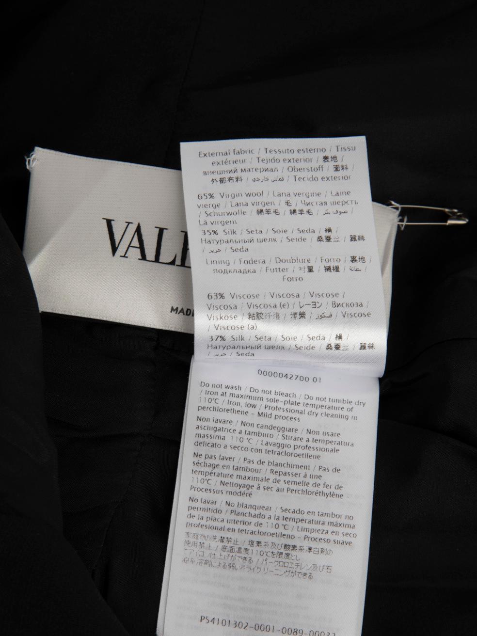 Valentino Garavani Wolle Floral Knielanges Kleid Größe S im Angebot 5