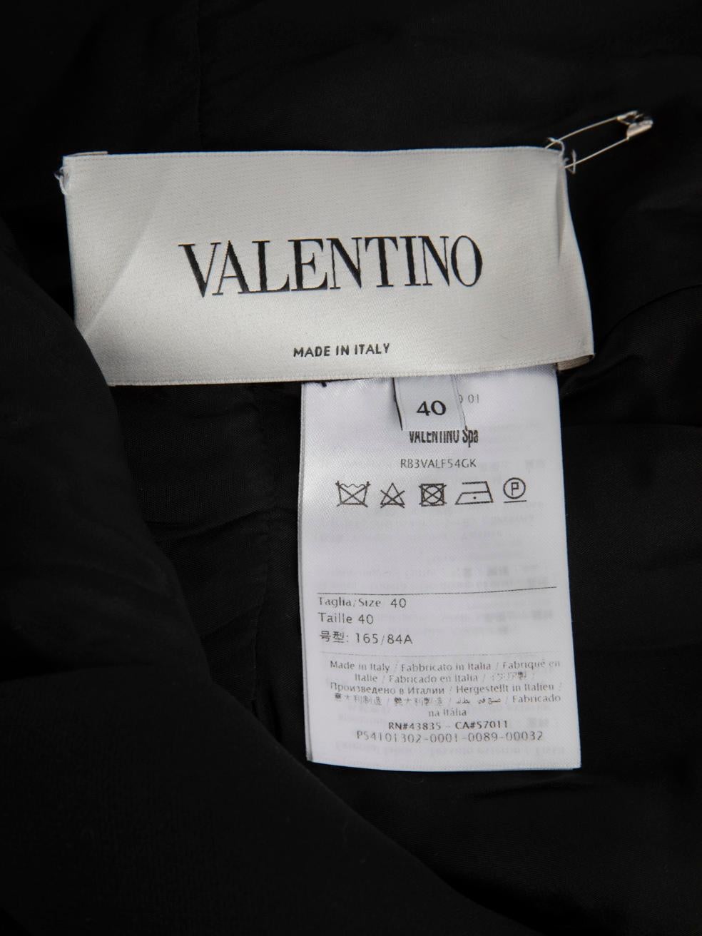 Valentino Garavani Wolle Floral Knielanges Kleid Größe S im Angebot 4