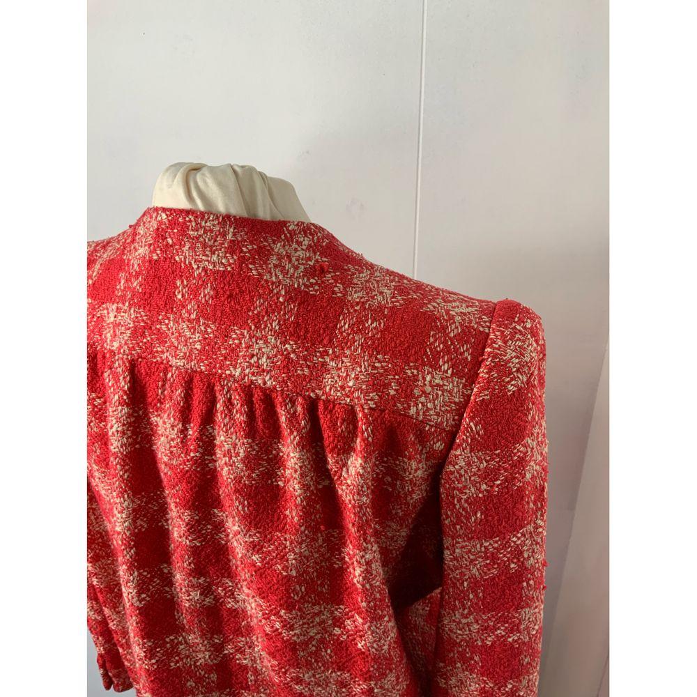 Valentino Garavani Wool Skirt Suit in Red For Sale 2