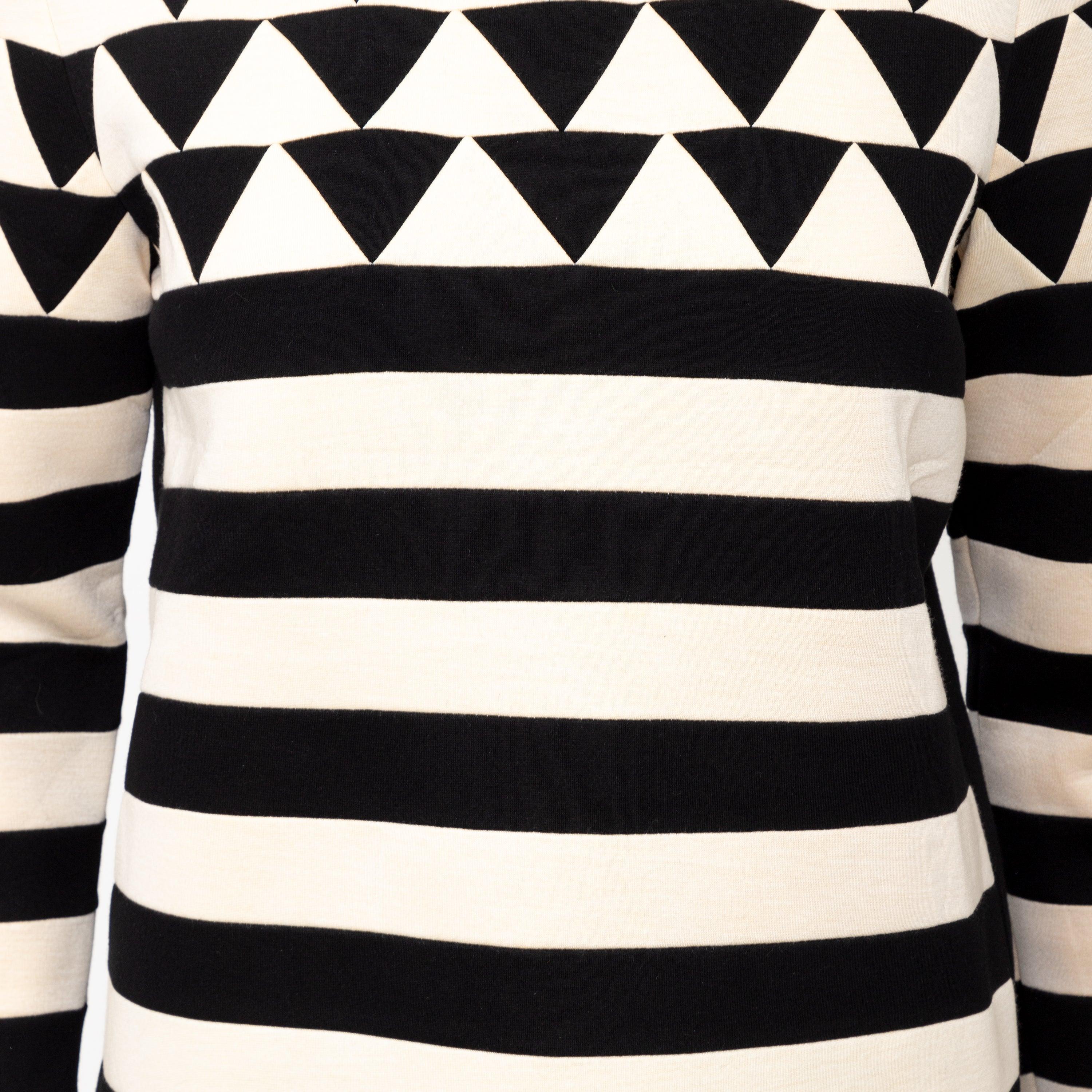 Valentino - Sweat-shirt en jacquard à motifs géométriques - années 10 Pour femmes en vente