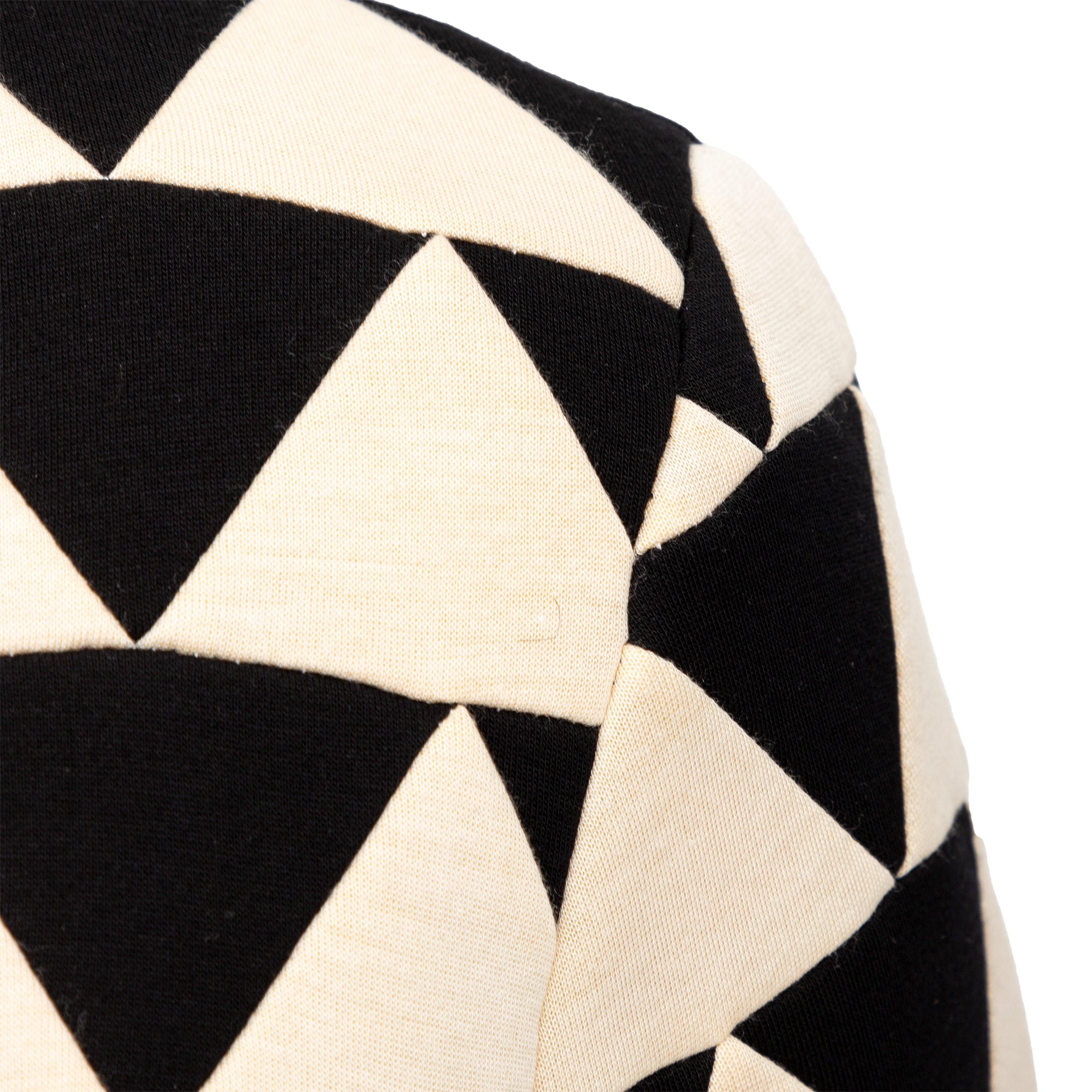 Valentino - Sweat-shirt en jacquard à motifs géométriques - années 10 en vente 2
