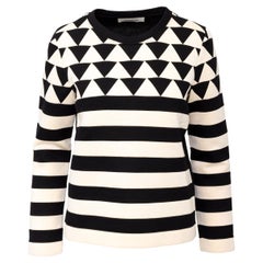 Valentino Geometric Pattern Jacquard Sweatshirt - '10s