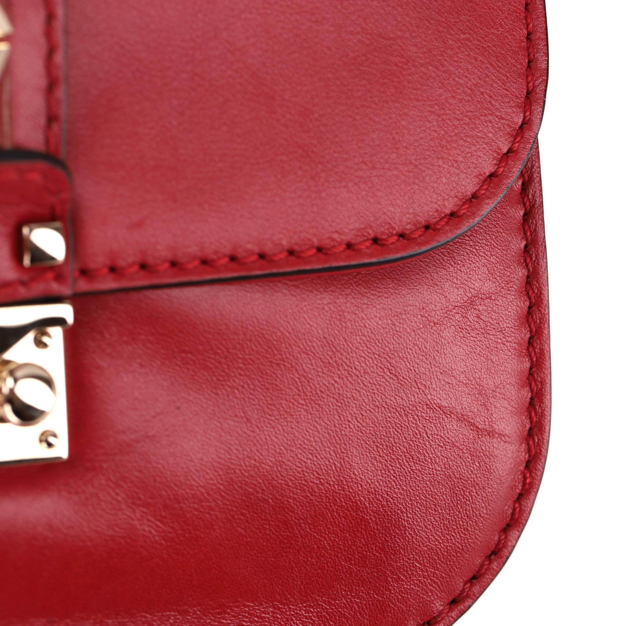 Borsa a tracolla in pelle Glam Lock Rockstud di Valentino in vendita 7