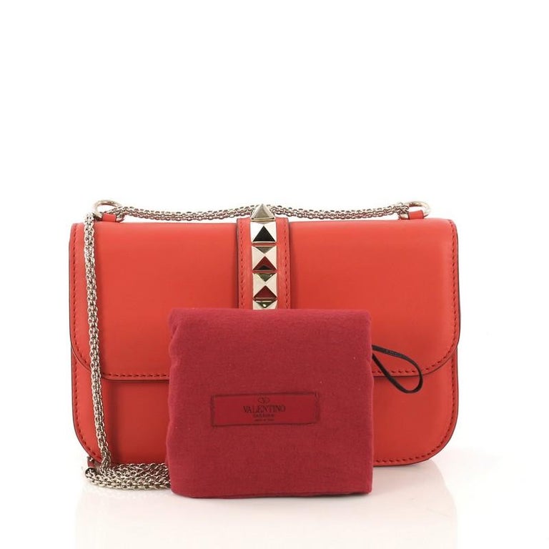 Valentino Glam Lock Shoulder Bag Leather Medium At 1stdibs