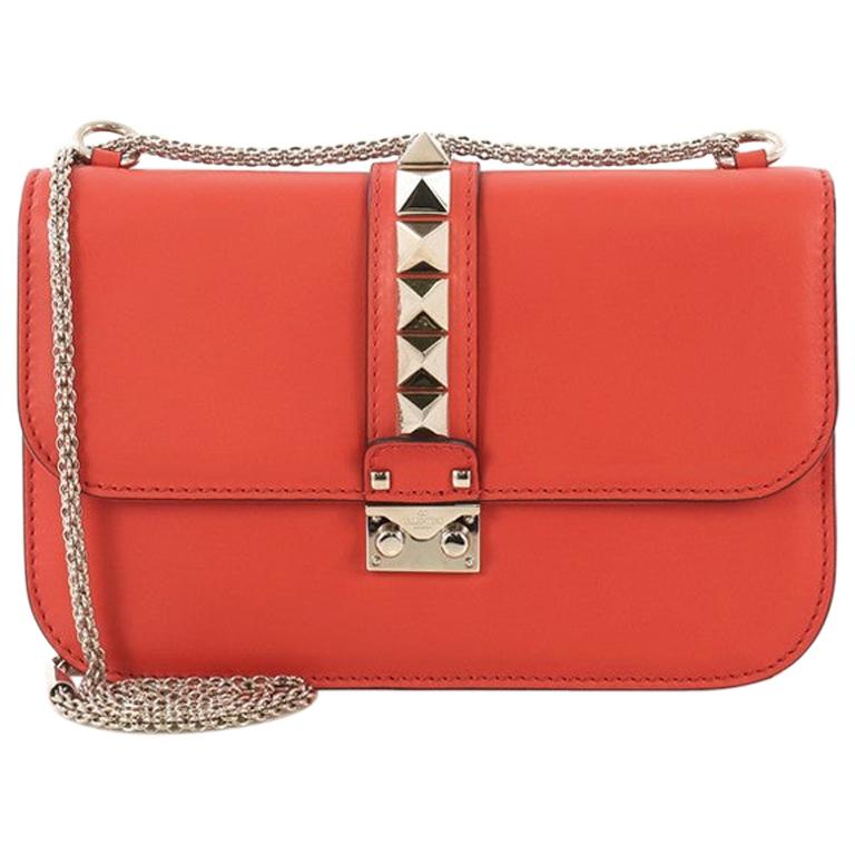 Valentino Glam Lock Shoulder Bag Leather Medium at 1stDibs