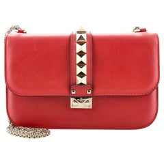 valentino glam lock bag medium Valentino Glam Lock Shoulder Bag Leather Medium