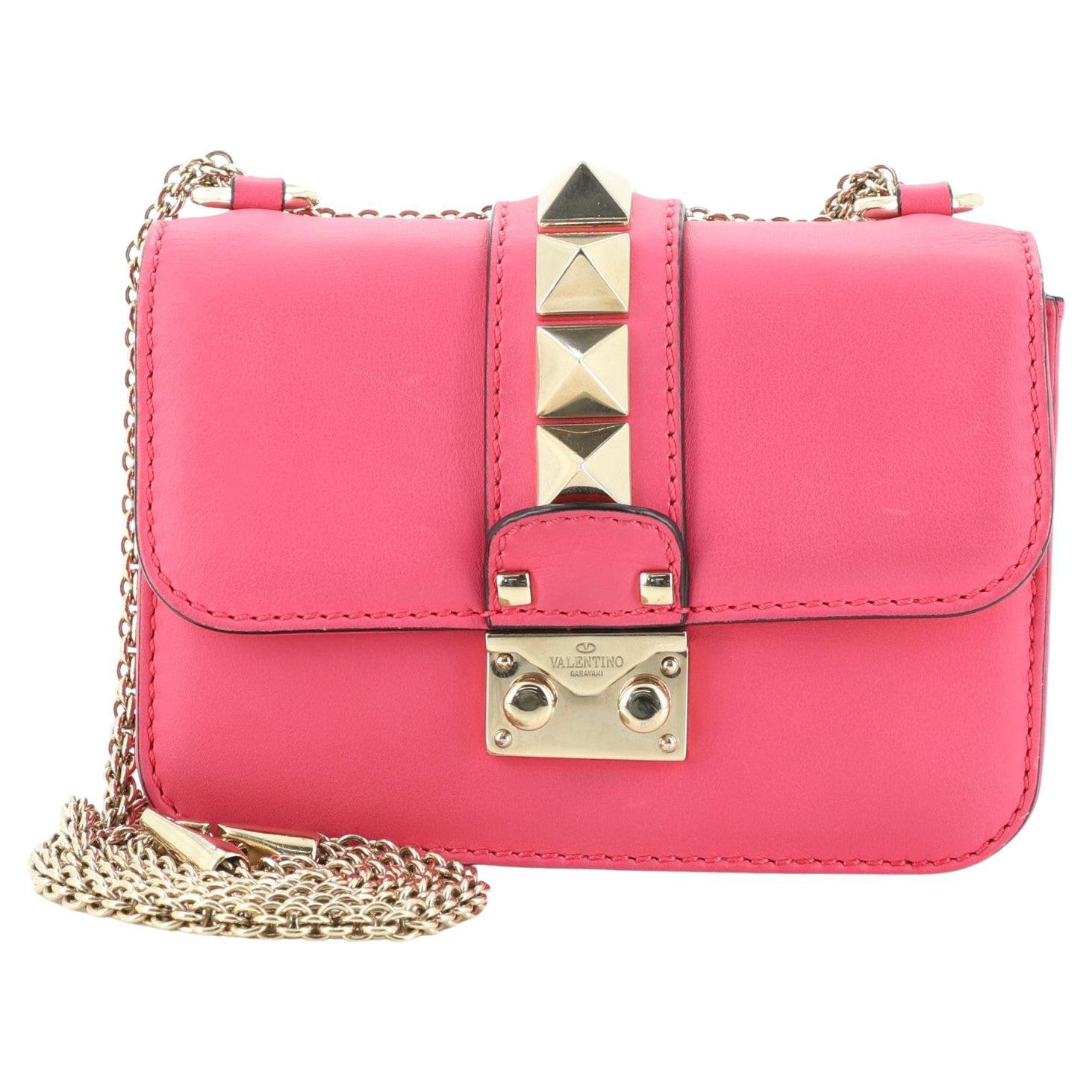 Valentino Glam Lock Shoulder Bag Leather Mini at 1stDibs | valentino mini  lock bag