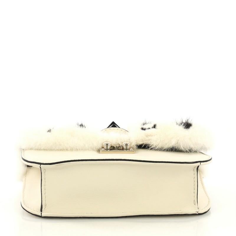 Women's or Men's Valentino Glam Lock Shoulder Bag Mink Small