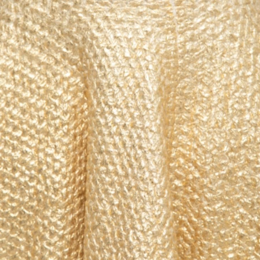 Donna Valentino Gonna in maglia di lana rivestita d'oro M. I. in vendita