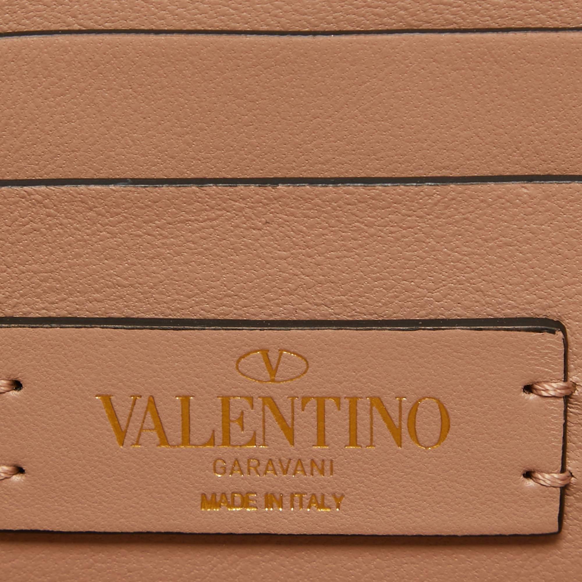 Valentino Gold Leather Roman Stud Clutch 8