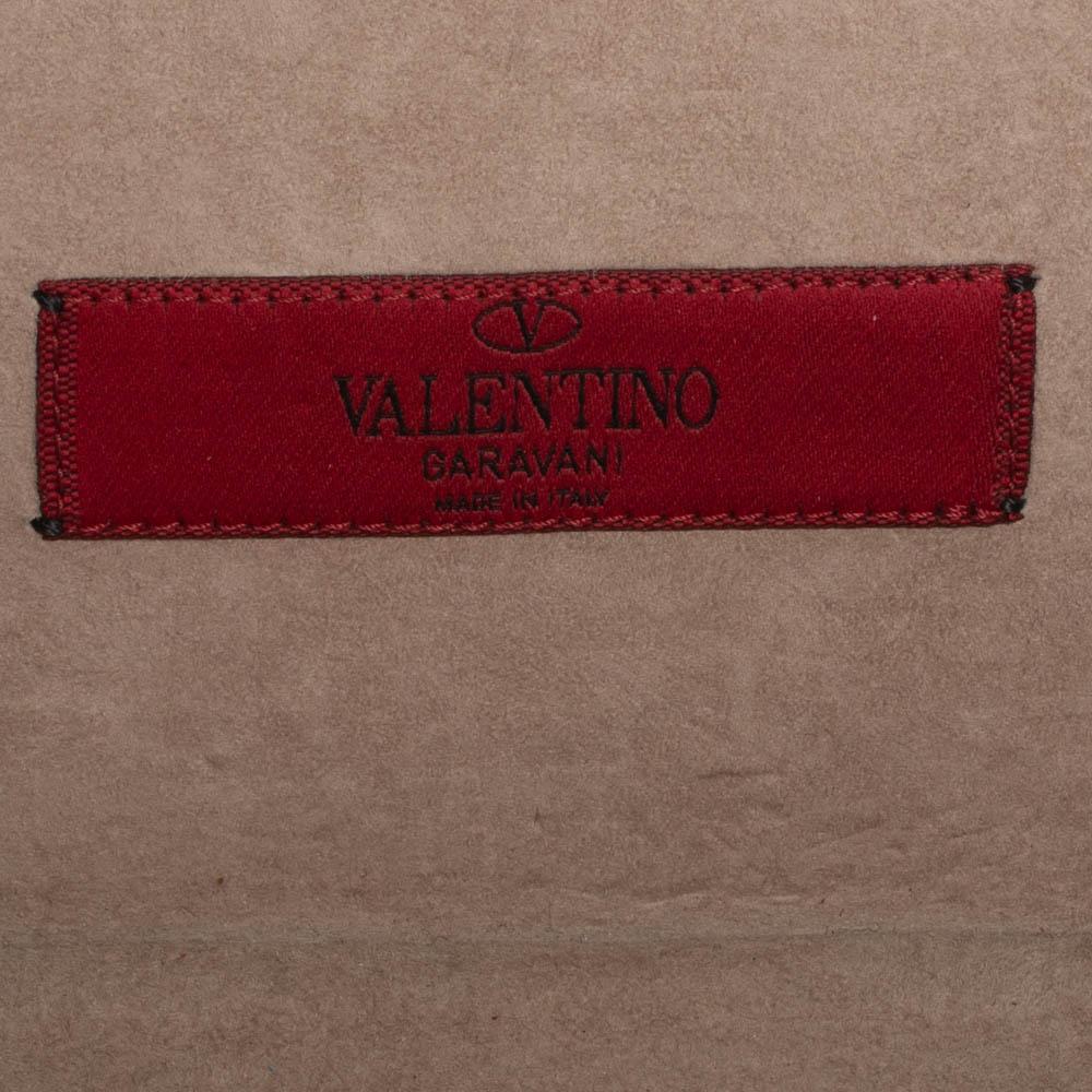 Valentino Gold Metal Rockstud Minaudiere Chain Clutch 3