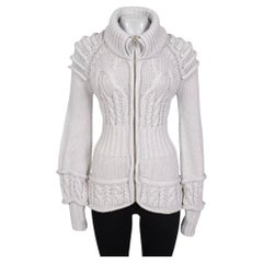 Valentino - Cardigan ajusté en laine vierge - Gris S