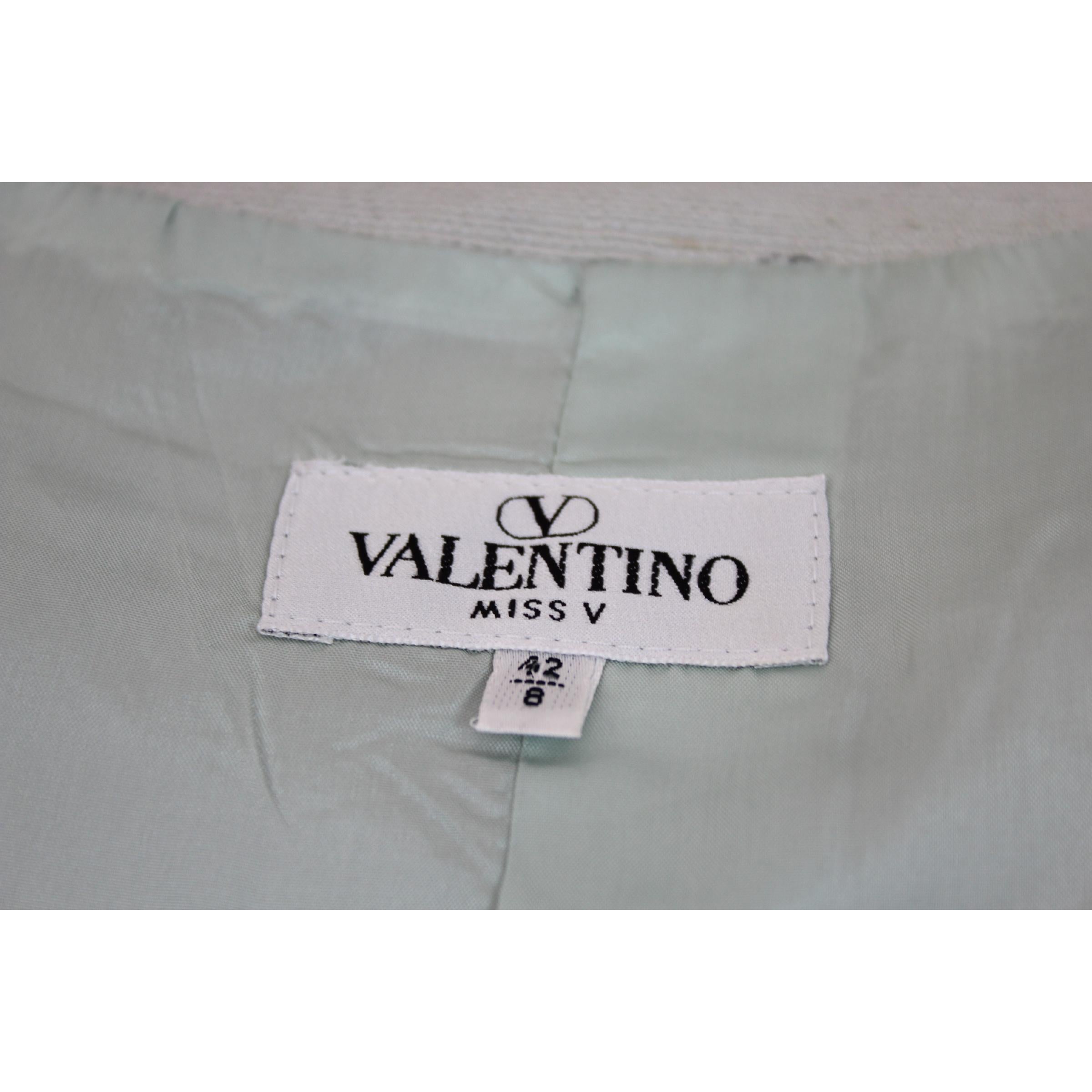Valentino Gray Silk Short Boler Jacket 1