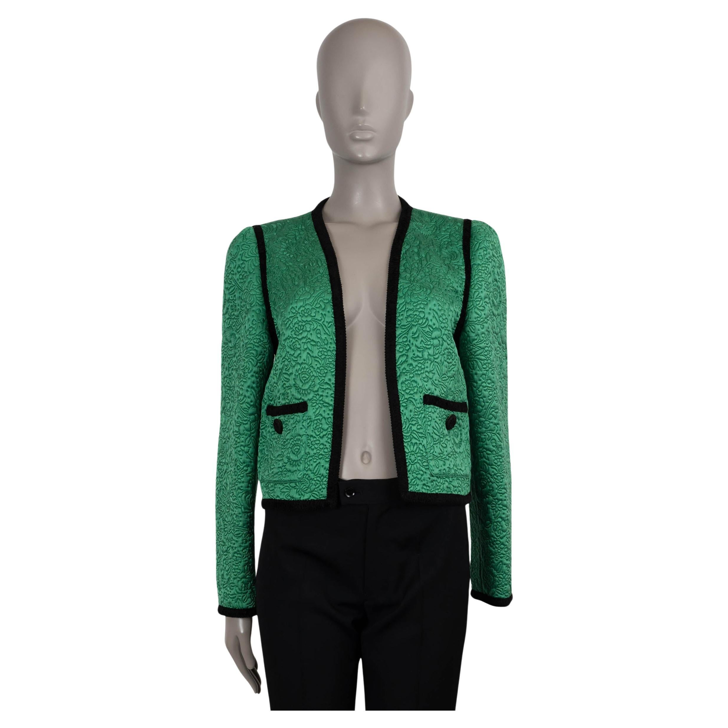 VALENTINO green 2025 APRES L'HIVER FLORAL QUILTED Jacket XS