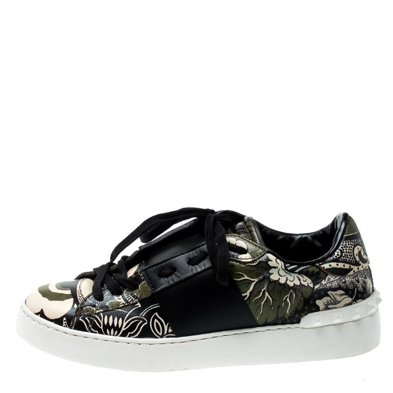 valentino floral sneakers