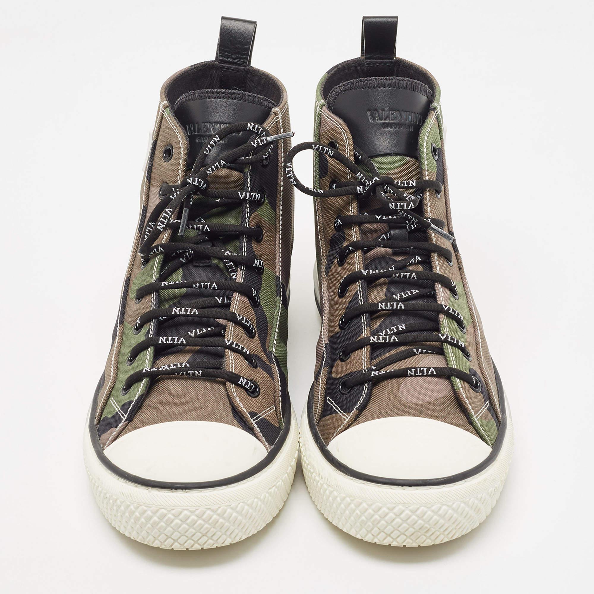 Elevate your footwear game with these Valentino sneakers. Combining high-end aesthetics and unmatched comfort, these sneakers are a symbol of modern luxury and impeccable taste.

Includes: Original Dustbag, Original Box, Info Booklet, Extra Laces