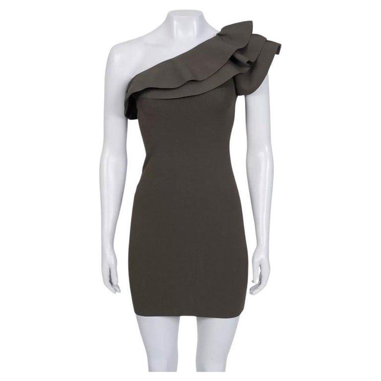 Valentino Green Elegant Ruffle Accent Dress Sz.S For Sale at 1stDibs Valentino Green Elegant Ruffle Accent Dress Sz.S For Sale at 1stDibs