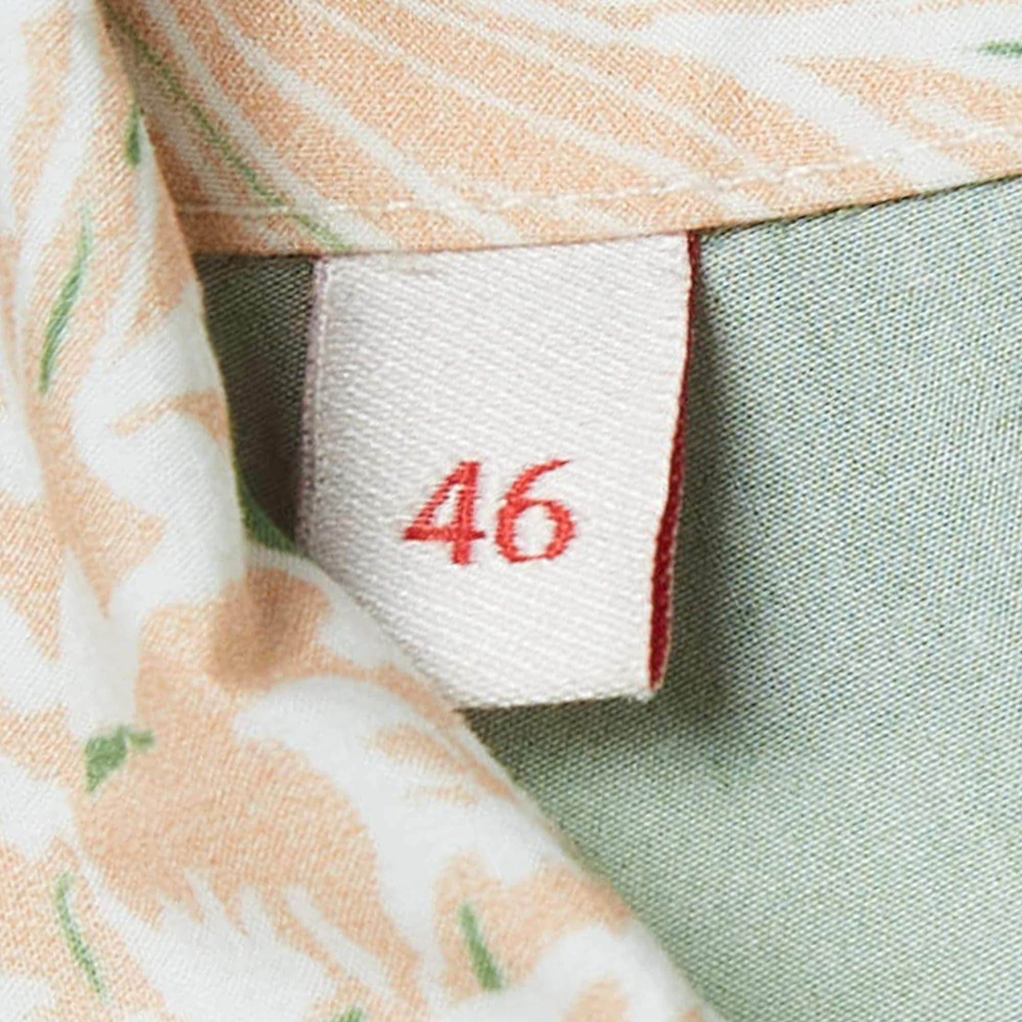 Men's Valentino Green Pineapple Print Cotton Hawaiian Shirt S For Sale