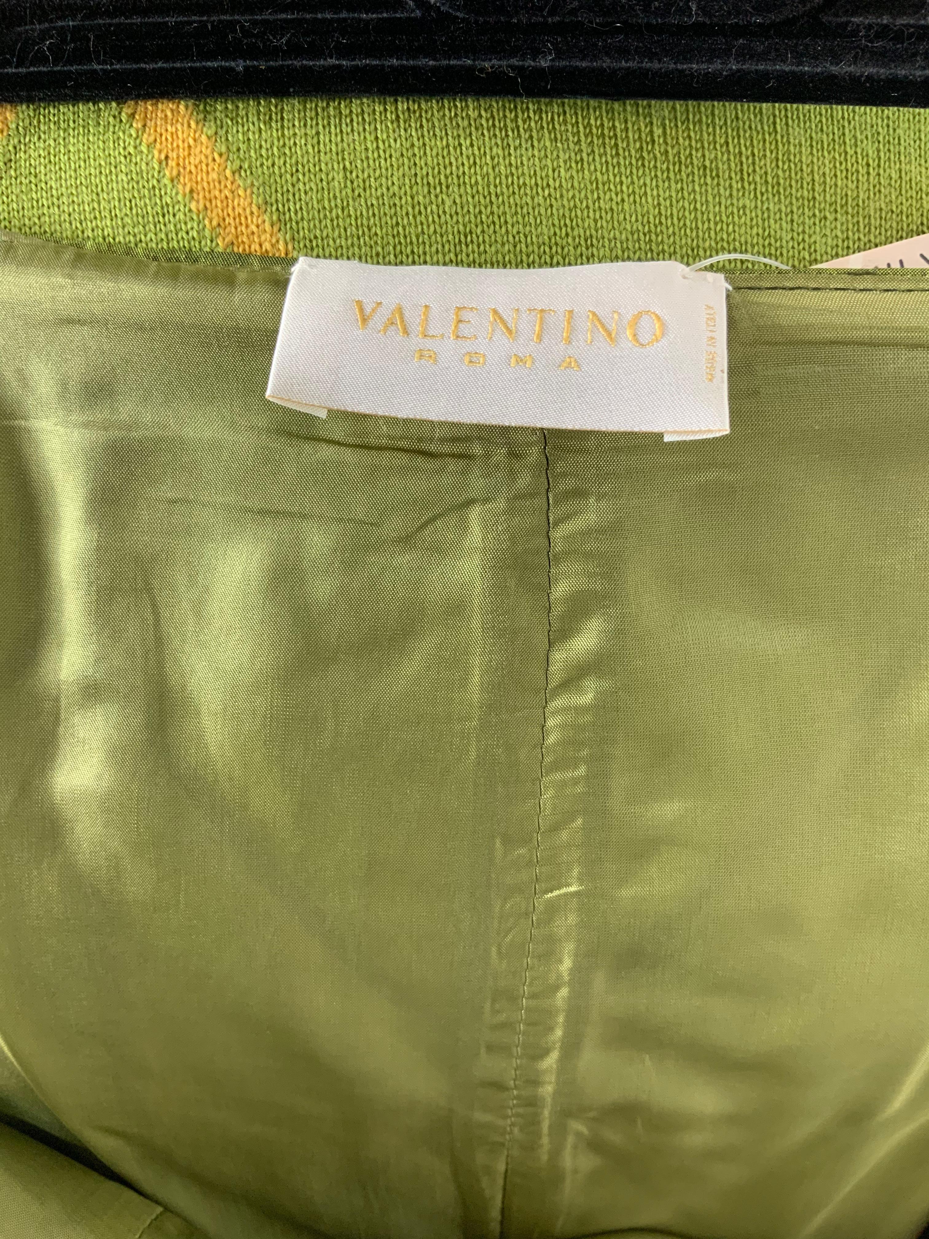 Valentino green rhombus Skirt 1