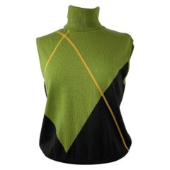 Valentino green vintage Turtleneck
