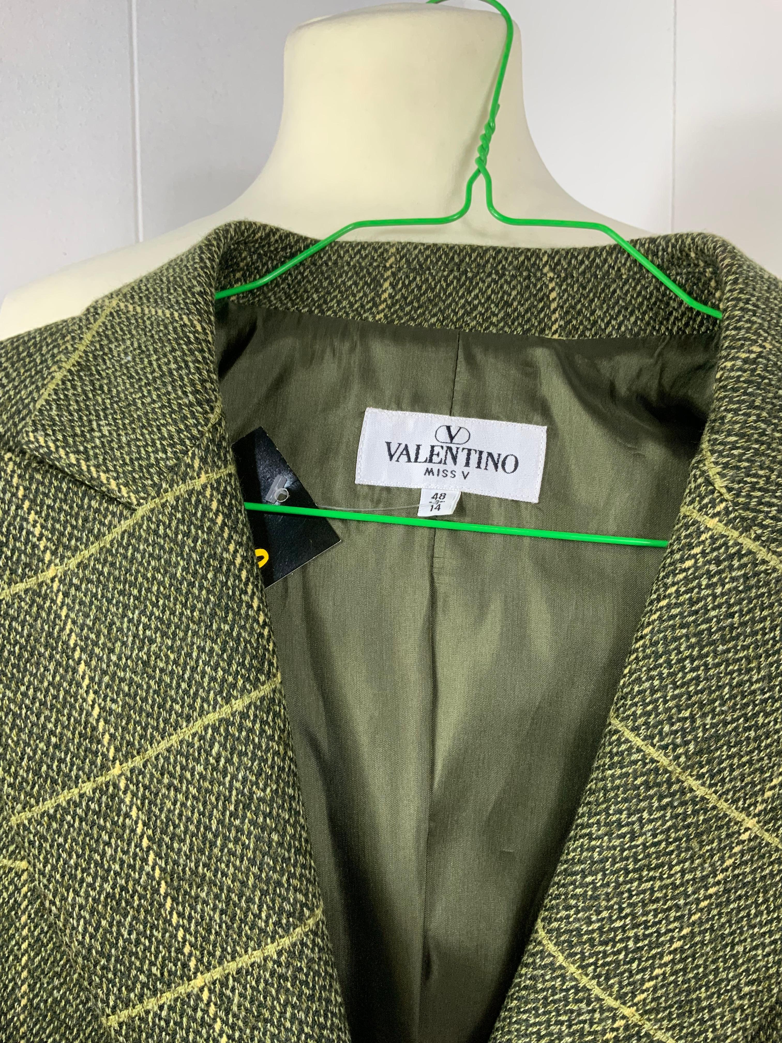 Men's Valentino green wool Suit