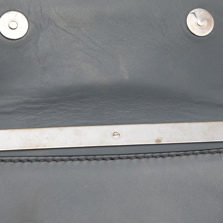 Valentino Grey Leather Camo Crystal Embellished Flap Bag For Sale at 1stDibs