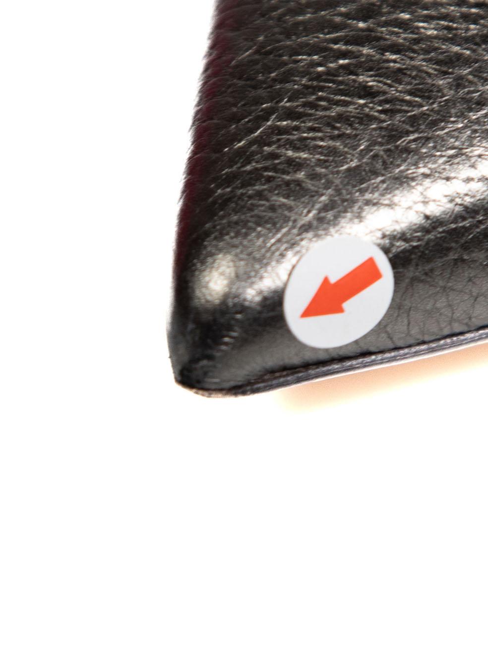 Valentino Grey Leather Metallic Rockstud Heels Size IT 36.5 For Sale 2