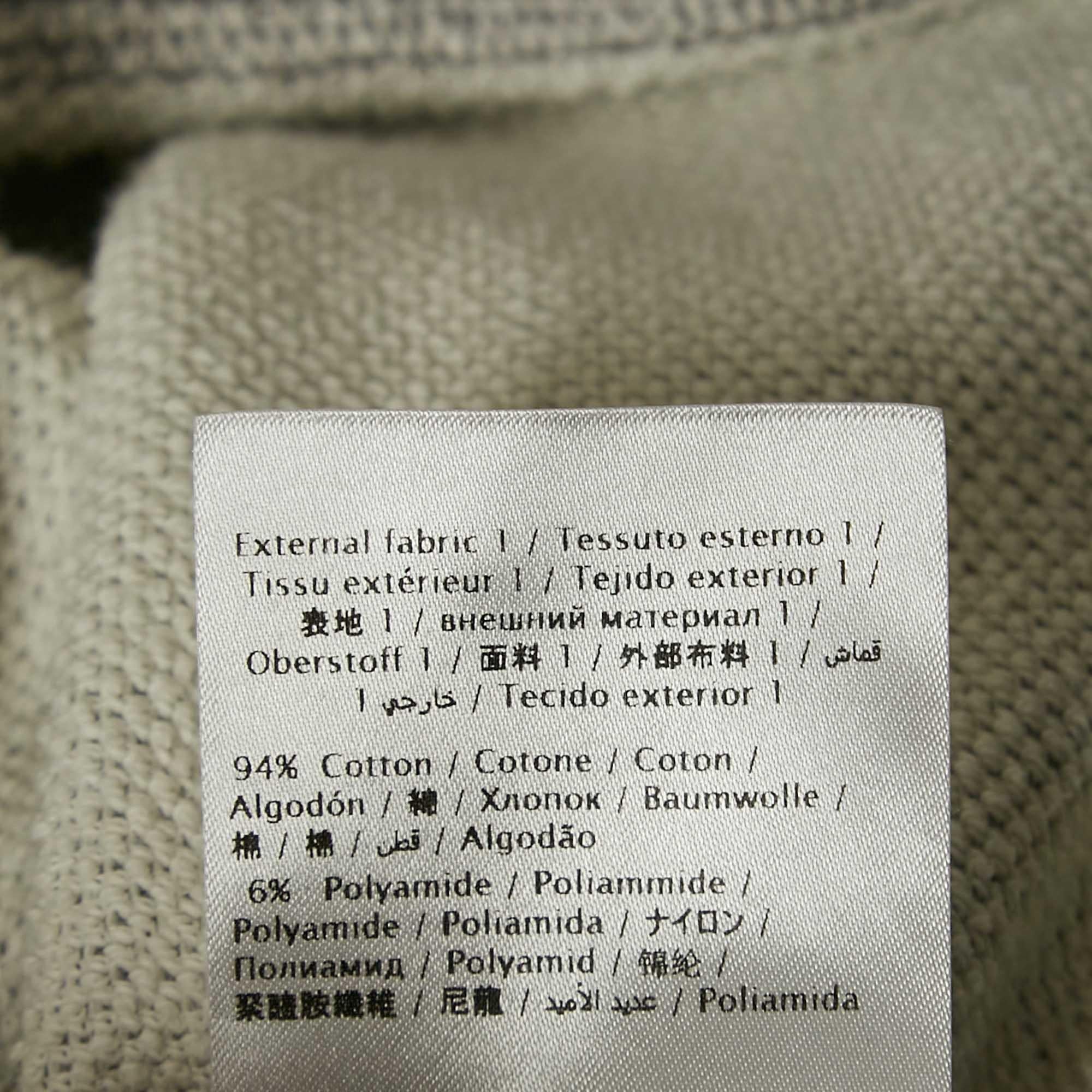 Valentino Felpa grigia con stampa musicale in cotone XS in vendita 1