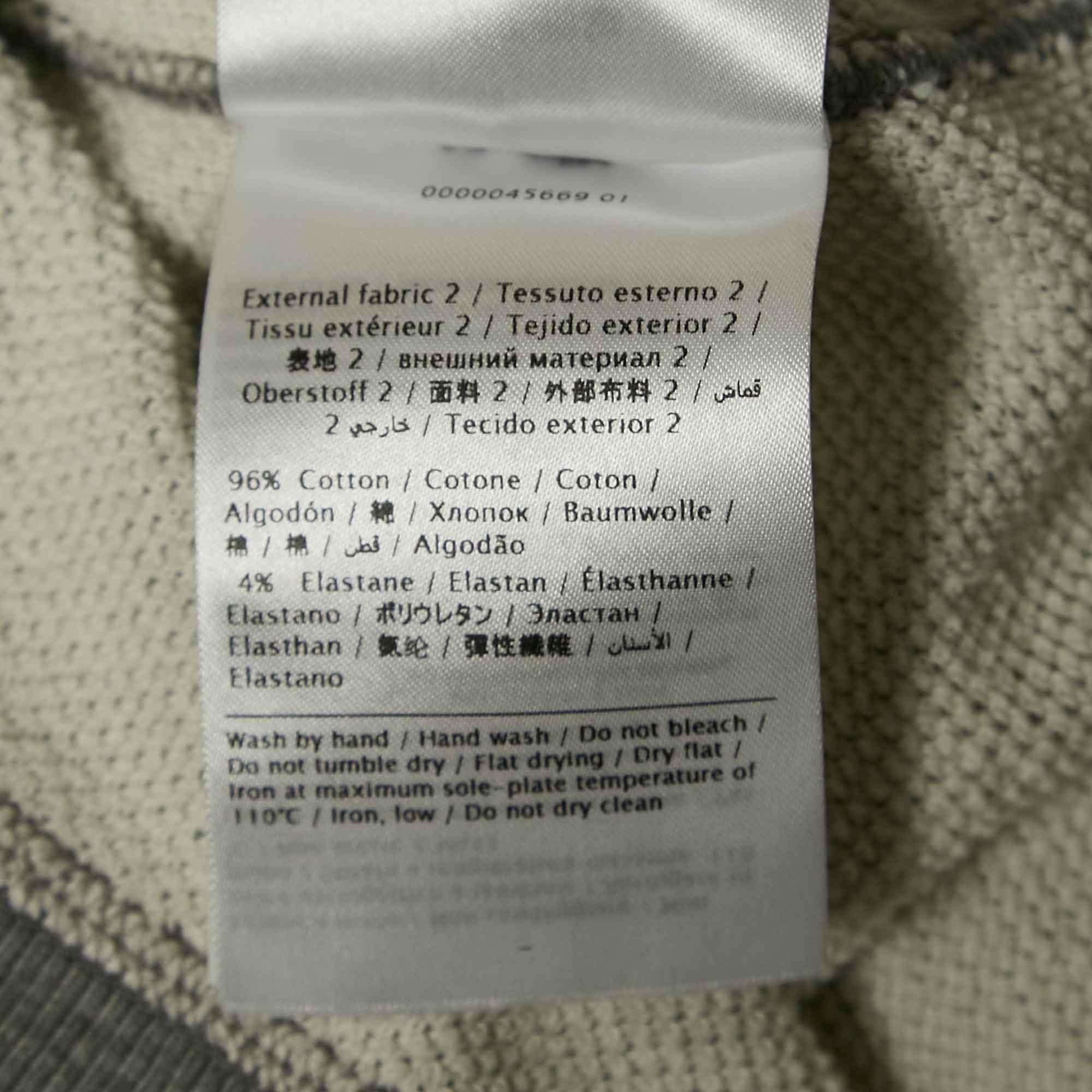 Valentino Felpa grigia con stampa musicale in cotone XS in vendita 2