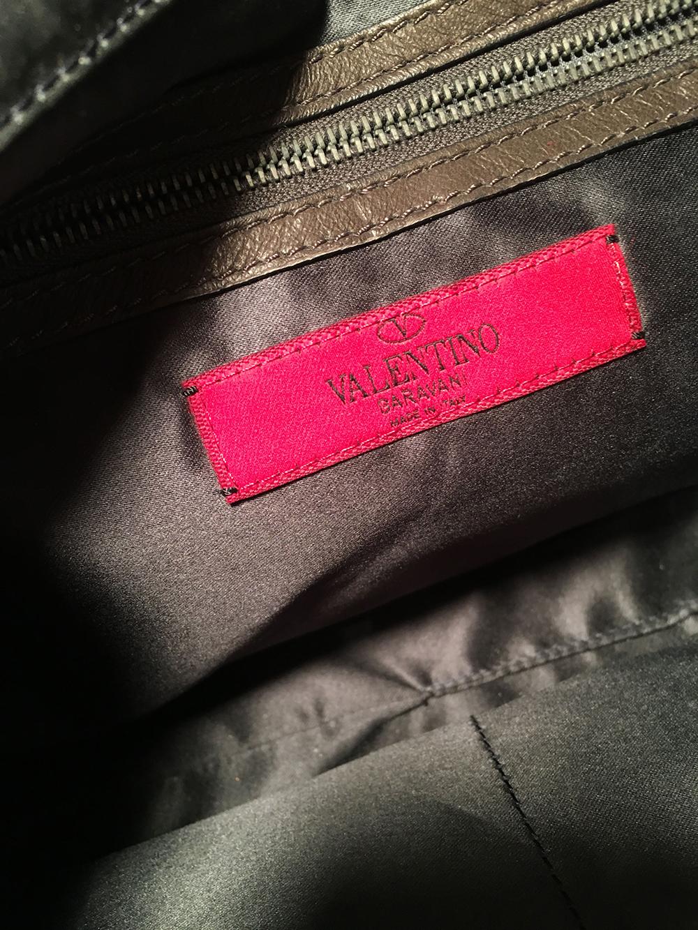 Women's Valentino Silver Sequin Petale Tote Bag