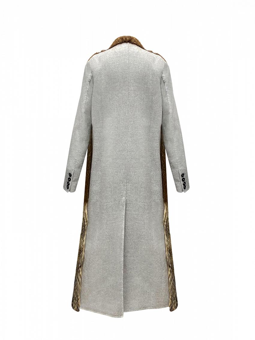 light grey wool coat