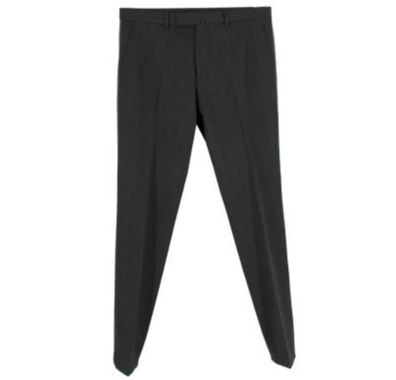 Valentino Grey Wool Trousers For Sale 1