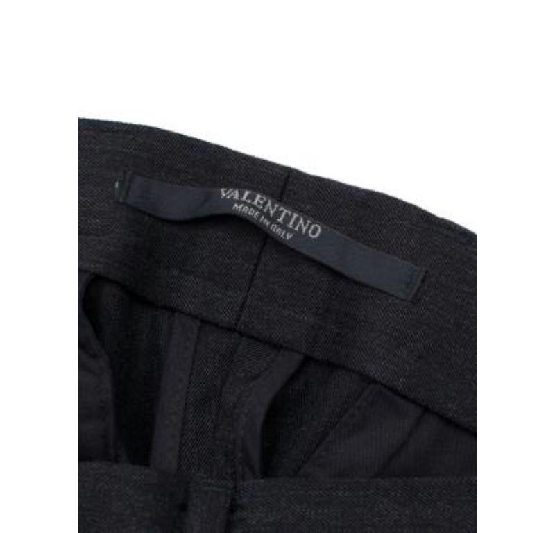 Valentino Grey Wool Trousers For Sale 3