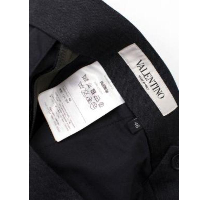 Valentino Grey Wool Trousers For Sale 4